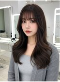 大人韓国ロング★レイヤーカット/透明感カラー/トリートメント