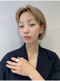 ボブ/似合わせカット/ブリーチ/ブロンド/ショートカット/銀座