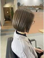 リブ(LIV)&nbsp;オリーブベージュ/前下がりボブ/透明感カラー