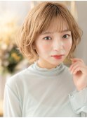 外国人風ハイトーンカラーボブウルフマッシュc6川口20代30代40代