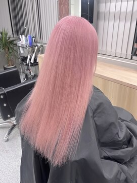 ペレ 渋谷(PELE) くびれヘア/アプリコットオレンジ/夏のヘアアレンジ/渋谷