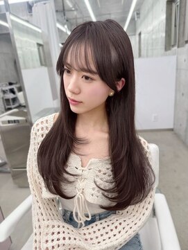 アイヴィ 表参道(IVY) 縮毛矯正　髪質改善　サブリミック　ミルクティーベージュ