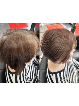 白髪を"敵"ではなく"味方"に。白髪染めでも明るい仕上がりで老けるどころか若々しいスタイルをご提案。