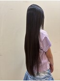 ロング　さらつや　髪質改善トリートメント