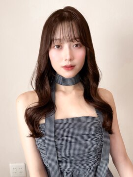 レア 表参道(L'ea) 暗めカラーグランマッシュデザインカラーフェイスフレーミング