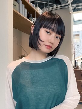 エルム 府中(yelm) 【ぱっつん前髪×ボブ】#髪質改善#ブリーチなし#レイヤー#韓国
