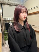 アリスバイアフロート 自由が丘(ALICe by AFLOAT) ワインレッド×レイヤーカット【自由が丘】