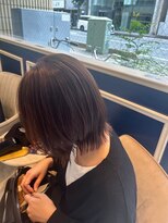 アンソル オブ リシェール(N'SOL of RICHAIR)&nbsp;着物ヘア/ダークアッシュ/ミディアムレイヤーカット/南越谷