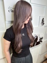 アンダーバー(UNDRvr)&nbsp;デジタルパーマチェリーブラウンバレイヤージュハイライト