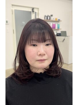 シキ サカイテン(SHIKI) ミディアムレイヤー×ラベンダーピンク