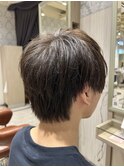 ビジネスOK◎メンズパーマニュアンスパーマ×短髪刈り上げ