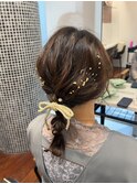ヘアアレンジ/結婚式ヘア/ヘアセット