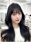 前髪顔まわり韓国ヘアレイヤーカットサイドバンク2wayバンク韓国