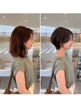 ビフォーアフター♪バッサリカットされるお客様も多いです！