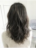 【Lead Hair】アッシュハイライト（バックスタイル）