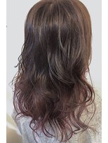 レセ 南柏店(Laissez)&nbsp;グラデーションカラー×レッドピンク/ロングヘア【レセ南柏店】