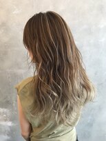 アヴァンス 北花田店(AVANCE)&nbsp;【#プラチナベージュ】×バレイヤージュ×極細ハイライト