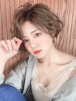 ジーナ 池袋(Zina)&nbsp;【Zina　池袋】イメチェン毛先パーマ耳かけ×フォギーベージュ