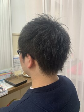 コアフィールフィス(COIFFURE fils) 《見附 今町》メンズ メガネ男子 黒髪束感ショート