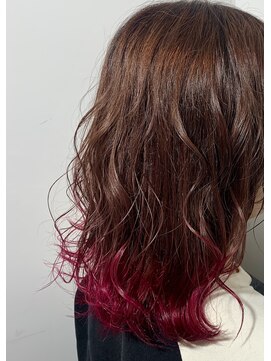 カリーナコークス 原宿 渋谷(Carina COKETH) ダブルカラー/ピンク/インナーカラー/ケアブリーチ/オージュア