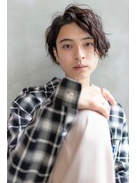 オースティン 流山おおたかの森(AUSTIN)&nbsp;ツイストパーマ七三オールバックマッシュウルフスリークショート