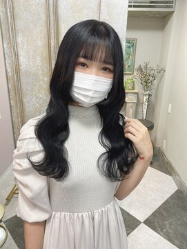 ガルボヘアー 名古屋栄店(garbo hair) #名古屋#栄#プルエクステ#黒髪ロング#波巻き#10代#20代