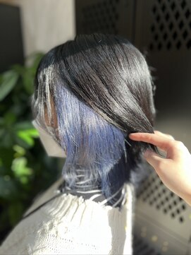 ヴァイス 渋谷店(VAICE) インナーカラー ネイビーブルー