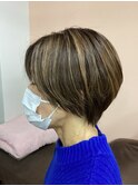 白髪ぼかしハイライト
