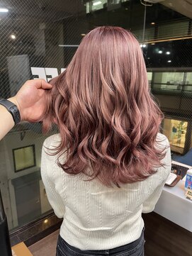 ラフ(LAFF) #バレイヤージュ#グレージュカラー#ボブウルフ#ココアベージュ