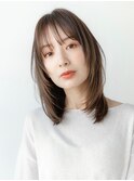 イメチェンハッシュカット20代30代大人かわいい斜めバング