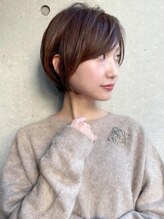 ヘアメイク ミチ 富田店(HAIRMAKE MICHI) 【MICHI 富田店 杉本 郁美】大人ショート 耳掛け ブラウン