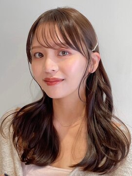 ノイ(noi) 顔周りレイヤーカットくびれヘアミルクティーベージュカラー