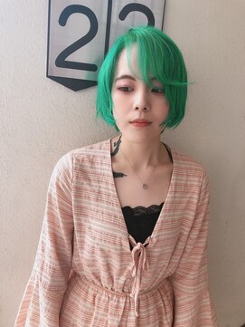 ルリアン 元住吉店(Le'lien) グリーンでキュートなポップスタイル!!