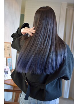 ダラ(DARA) 【デザイン】アッシュグレー×ネイビーブルー