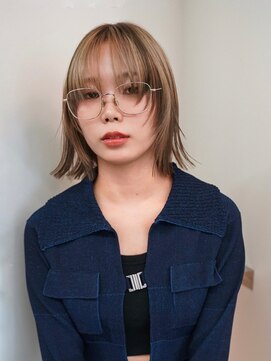 デザインカラー　レイヤーカット　平成ヘア