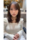 シースルーバング/顔周りレイヤー/大人かわいい