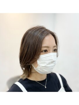 アオ 岡野 横浜(a-o) 外はね×レイヤーボブ