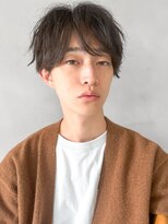 ブルーブラック大人韓国マッシュアップバング束感#01mf0206