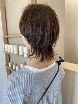 ミュゼプリュム(Musee plume) マッシュウルフ/つやブラウン