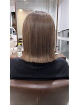 アオゾラヘアー 本店(AOZORA HAIR)&nbsp;ミルクティーベージュ＊外ハネボブ