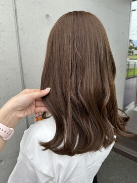 アチーブ ヘア デザイン(achieve hair design) 透明感シルキーベージュナチュラルくびれヘア無造作セミロング
