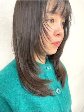 エル 新小岩(elu) 美髪/ワイドバング/レイヤーカット/くすみベージュ/新小岩駅