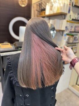 ヴァイス 渋谷店(VAICE) インナーカラー/シルバーグレー/ピンクカラー