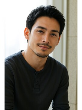 にもう ブルーブラック スパイキーショート フェザーパーマ rk