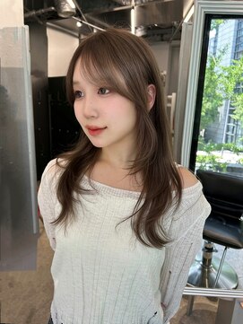 ペレ アネックス 大阪梅田茶屋町店(PELE ANNEX) ホワイトグレージュ/デジタルパーマ/フェザー/梅田