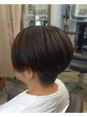 丸み×刈り上げの大人ショートボブ☆
