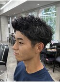 スパイキーショート/アップバング/メンズカット/短髪