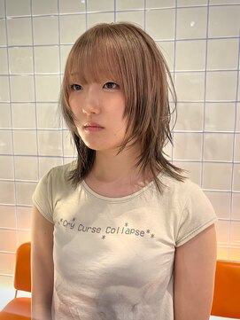 ローエ バイ デコ(Rohe by DECO) 【廣川】シャギーウルフ/ミルクティー/エンドカラー/レイヤー