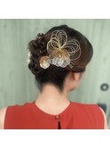 アップスタイル/お呼ばれヘア/ヘアアレンジ