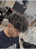 ホワイトメッシュスペインカール
